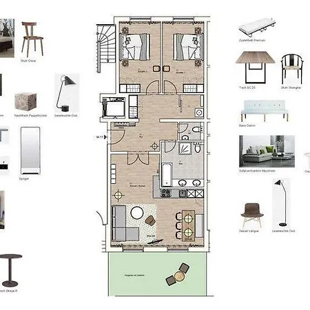アパート Ferienwohnung-11-strandhaus-seeblick-binz ビンツ